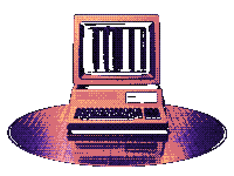 A terminal standing on a silicon wafer